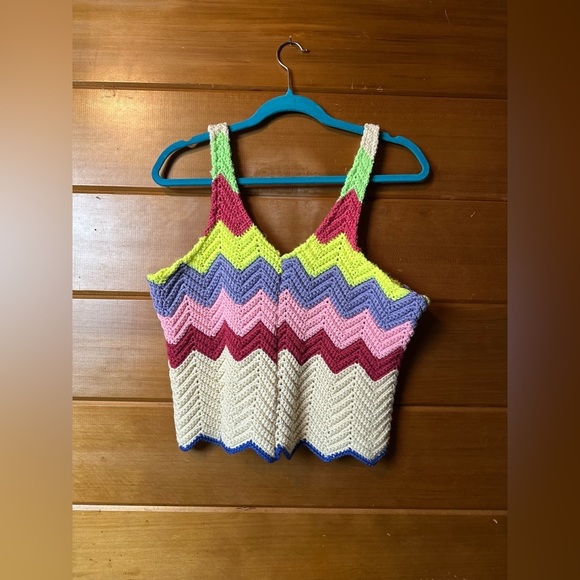VINTAGE knit top, size medium - Picture 3 of 12